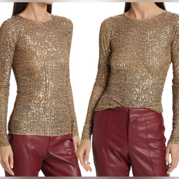 48. NWT Free People Gold Rush Long Sleeve - Picture 6 of 13